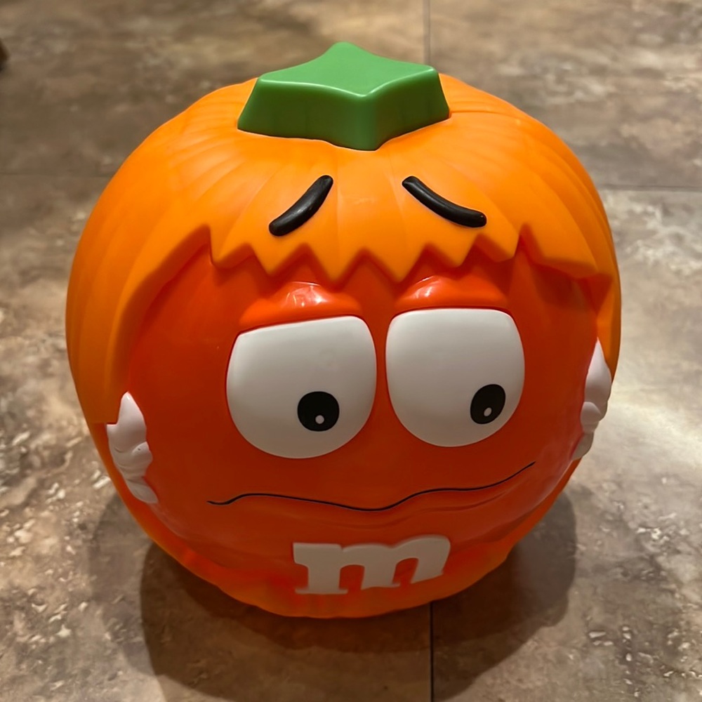 M&M’s candy pumpkin bowl